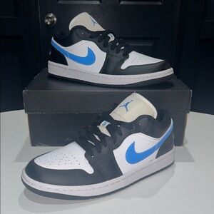 Jordan 1 Low “Black University Blue White” Women’s Size 8.5
